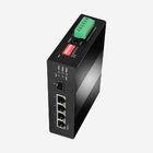 12-57V DC 100 Mbps Ethernet Switch 2K MAC 4 Port Industrial Switch