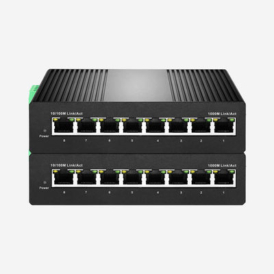 8 Ports Industrial Unmanaged Gigabit PoE Switch 16Gbps 4K MAC Address Table