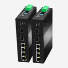 10 100 1000Mbps 2SFP Industrial Gigabit Easy Smart Switch 4 Ethernet Ports
