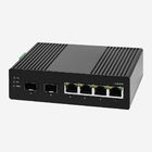 IP30 Industrial Easy Smart Switch 4 Ethernet Ports 2G SFP Slots