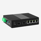 10 100 1000Mbps Industrial Ethernet Switch 4 PoE Ports 44-57V DC