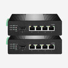 CE ROHS 10Gbps 100 Mbps Ethernet Switch With 1 SFP 4 RJ45 Ports