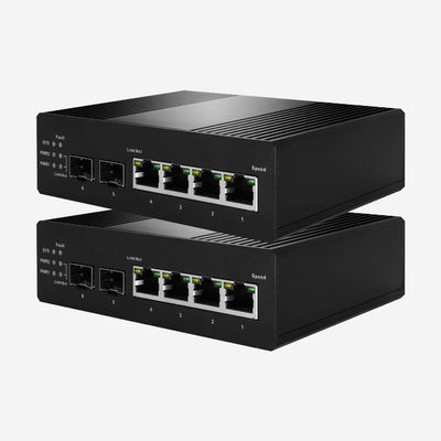 SNMP V1 V2 V3 Industrial PoE Switch Full Gigabit Managed With 4GE 2 SFP, 130W