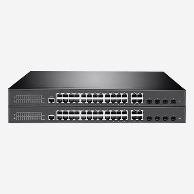 STP, RSTP, MSTP, Flow Control, 24G RJ45, 56Gbps Layer 2+ Managed Gigabit Switch With 4 Combo Ports