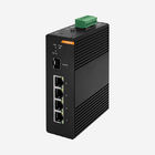 Full Gigabit 4 30W Poe+ Ports Industrial Ethernet Switch With 1 SFP Fiber Port