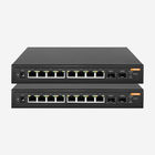 10 Port Full Gigabit Smart Managed PoE Switch With 30W RJ45 Ports And 2 SFP Slots