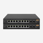 Desktop 10 Port Industrial Ethernet Switch 100W PoE Power With RJ45 And SFP Ports