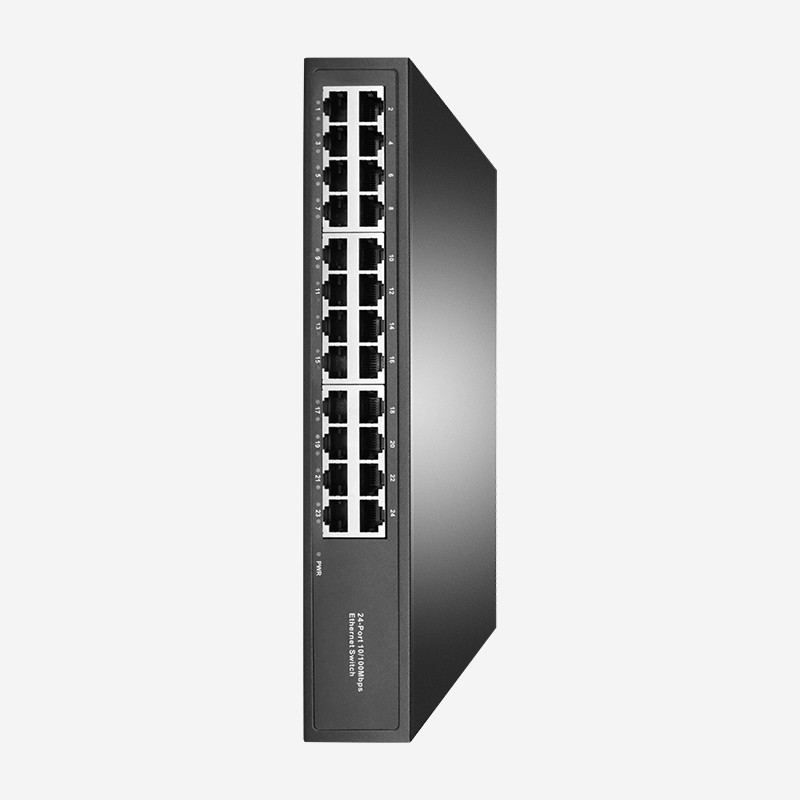 24 RJ45 Ports 10 100M Switch 100 Mbps Switch With MDI/MDIX