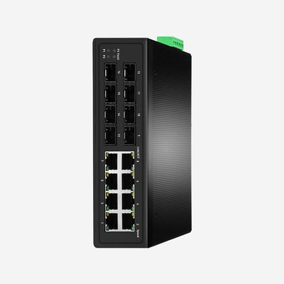 802.1Q VLAN Industrial Managed Ethernet Switch 8GE 8SFP 32Gbps