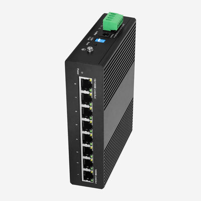 Storm Control Industrial Gigabit Ethernet Switch Manageable 8 Ports 3A 12-57V DC
