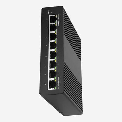 Storm Control Industrial Gigabit Ethernet Switch Manageable 8 Ports 3A 12-57V DC