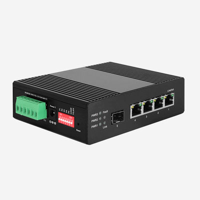 4GE 1SFP Industrial Ethernet Switch 4 RJ45 Ports Redundant Network Switch