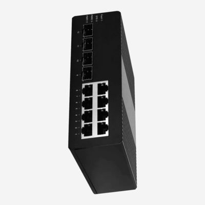 ERPS Fast Ring Layer 2+ Network Switch With 8 Ports And 4 SFP Fiber Ports