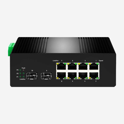20Gbps Industrial Layer 2+ PoE Switch IEEE 802.3af/At 250W