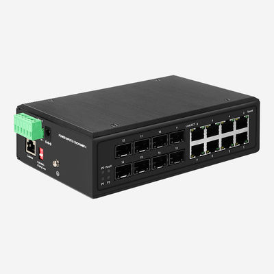 8 RJ45 8 SFP 16 Port Layer 2+ Switch STP RSTP Full Gigabit Switch