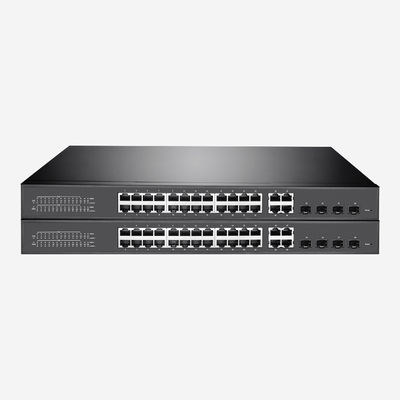 56Gbps 24 Port Managed Switch IEEE802.3at IEEE802.3af Full Gigabit PoE Switch