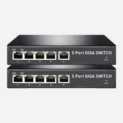 FCC UKCA Smart PoE Switch 5 Port Gigabit Switch 10 100 1000Mbps