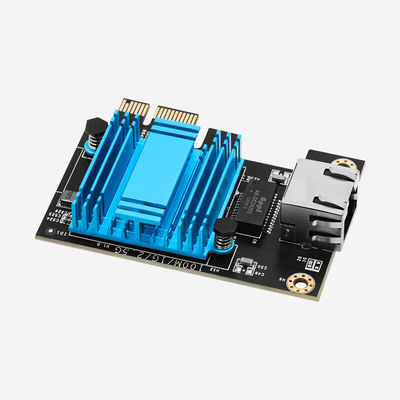 Blue Pci Express Graphics Card 2.5g With 1 RJ45 10 100 1000 2500Mbps Auto Sensing Interface