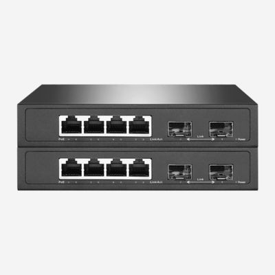 10/100/1000 Mbps Unmanaged SFP Switch With 4 RJ45 Ports And 2 SFP Fiber Ports
