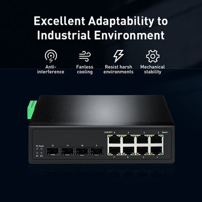 Layer 2+ 10/100/1000Mbps Managed Gigabit Switch Security With 12 Port / VLAN