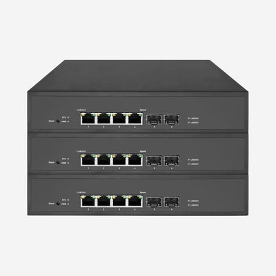 4 RJ45 2 SFP Gigabit POE Network Switch With IEEE 802.3u For Business Use