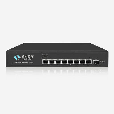 1 10gbps SFP+ And 8 2.5Gbps Layer 2 Managed Switch With LED Indicators / Web Management