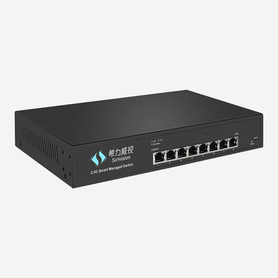 Layer 2 Managed 8 Port 2.5G POE Switch Rack Mounting With 4K MAC Address Table