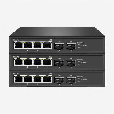 6 Ports 2.5 Gigabit Switch Reliable Networking Solution With 2 10G SFP+ And LED Indicators