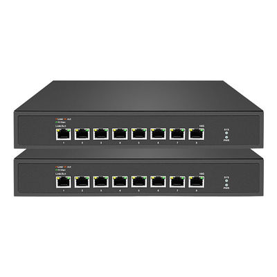 Rack Mounting Unmanaged Ethernet Switch 8 10Gbps RJ45 Ports With 1 Fan
