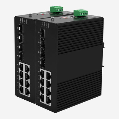 Network Management Layer 2+ Managed Gigabit Industrial poE Switch With 8 RJ45 And 8 SFP Ports